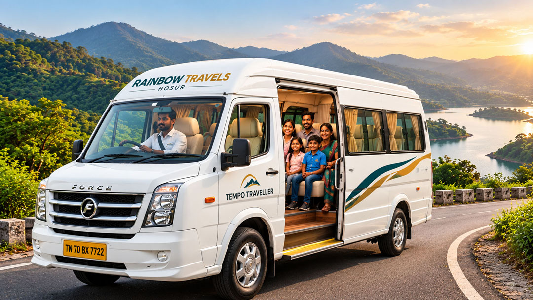 Family tour transportation with Rainbow Travels