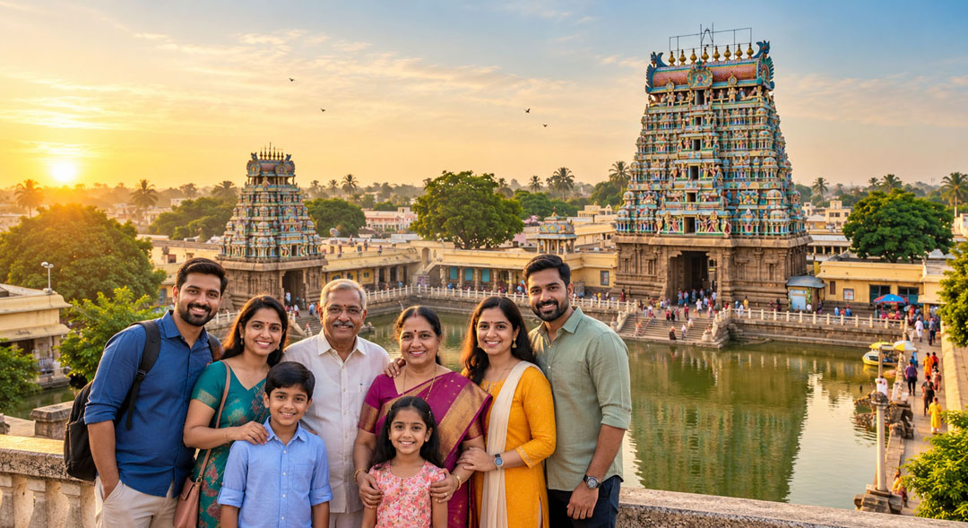 South Indian temple pilgrimage destination