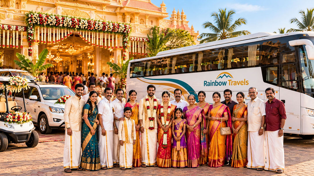 Group transportation for wedding guests and family celebrations